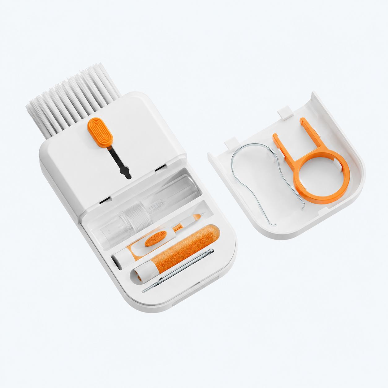 11-in-1 tech cleaning kit — orange variant